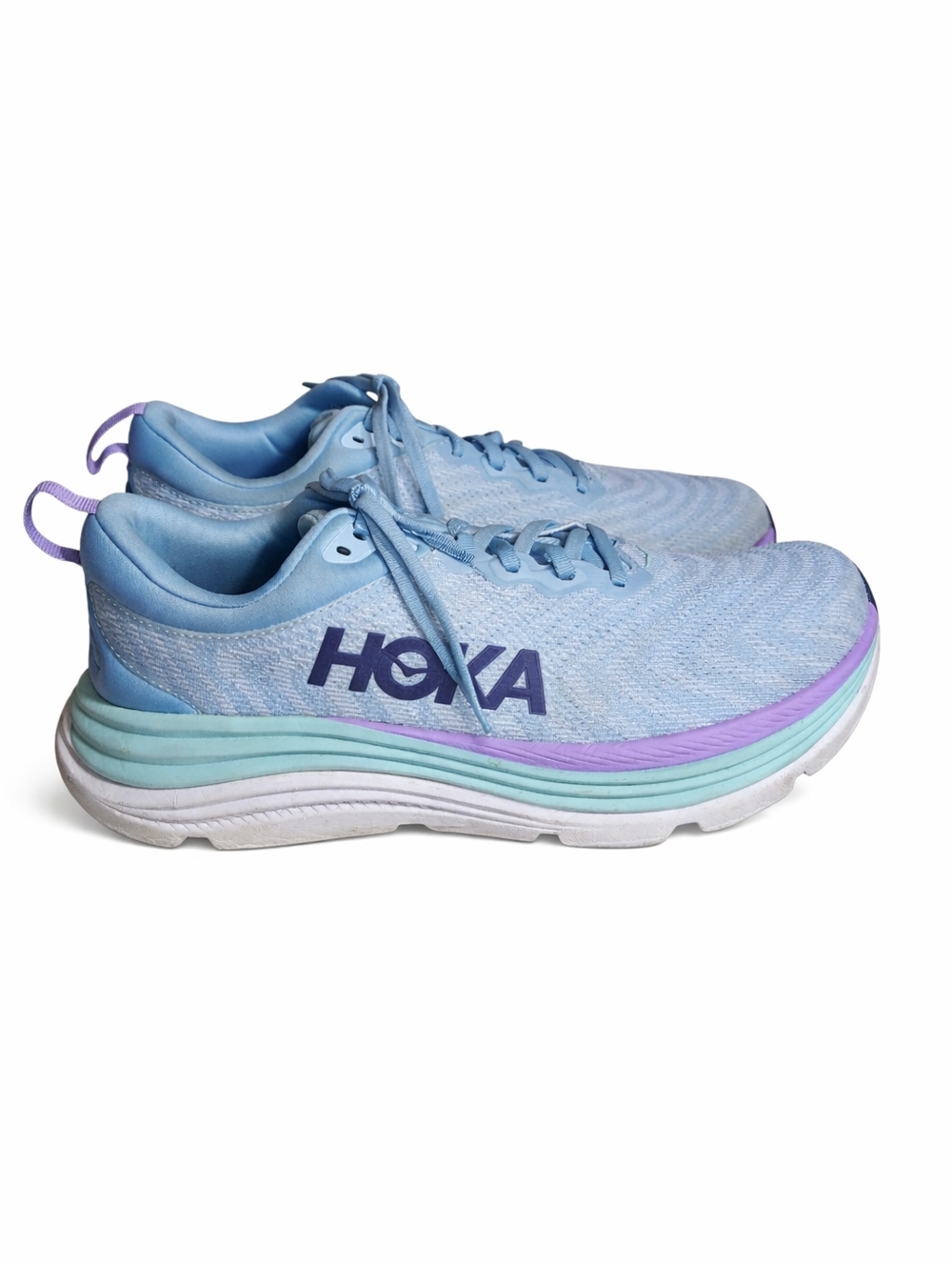 HOKA Gaviota 5 Blue Stability Running Shoes Cushioned Support Sneakers - Picture 4 of 9